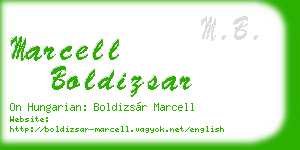 marcell boldizsar business card